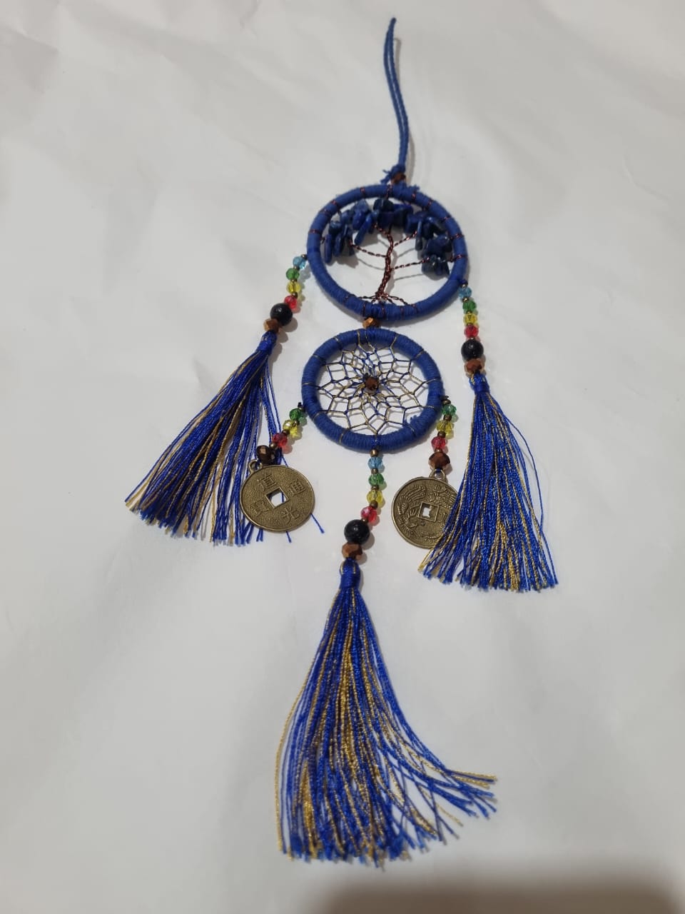 Wholesale Handmade Double Dreamcatcher with Crystals & Tree of Life Wall Hanging - Custom Orders Welcome