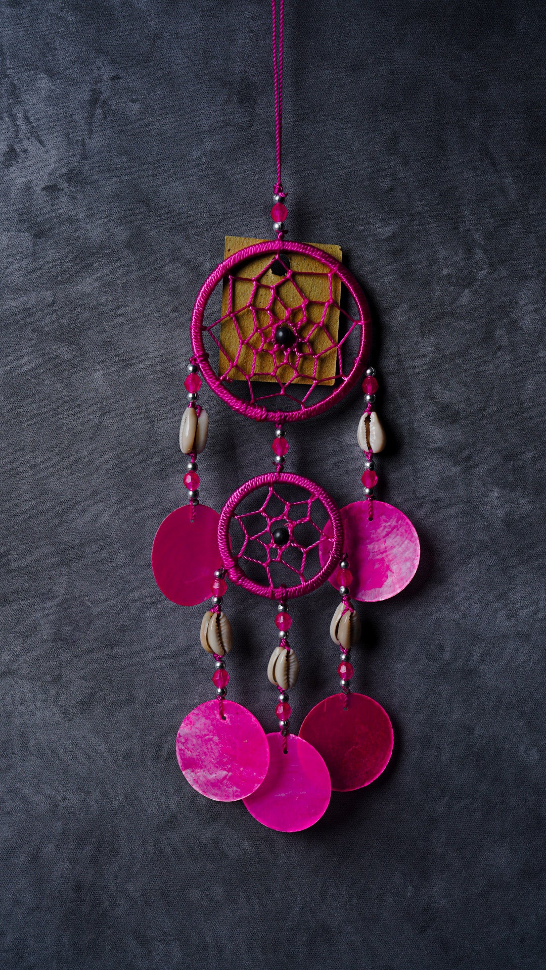 Small 6cm Handmade Spider Dreamcatcher with Shells – Custom & Wholesale Orders