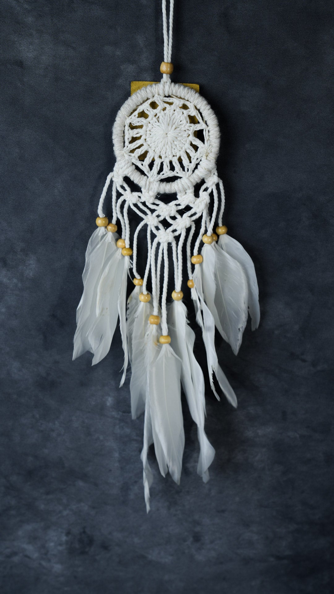 Dreamcatcher supplies wholesale | 6cm Rattan & Feather Wall Hanging | Bulk Orders Available