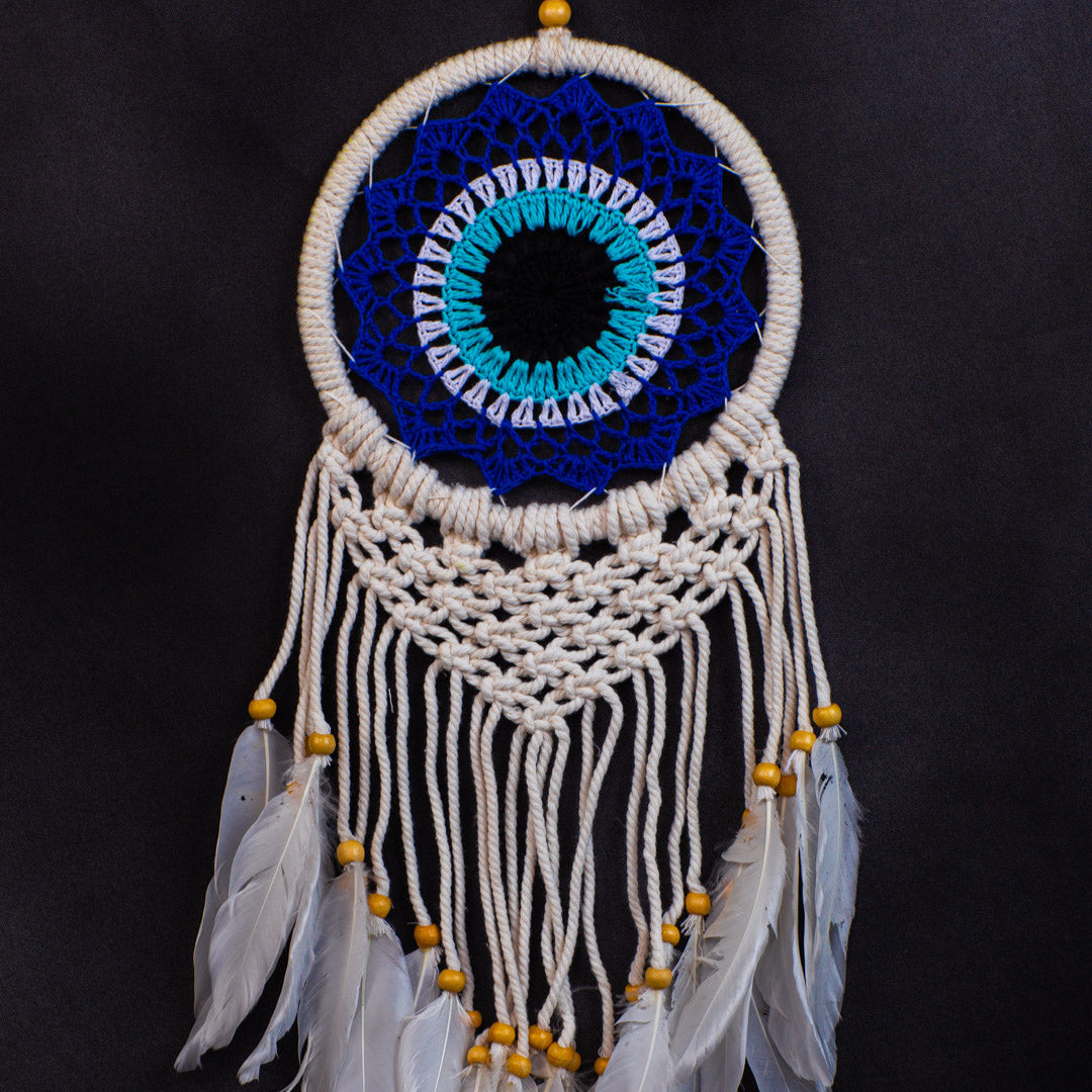 Bohemian Handmade Dreamcatcher Wall Hanging – Crochet & Feather Decor – Wholesale Macrame Dream Catcher for Gifts & Business