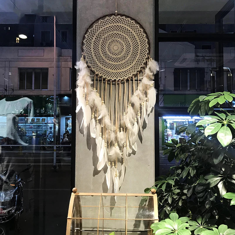 Large Nordic Dreamcatcher – Hanging Light Decor for Kids & Nursery