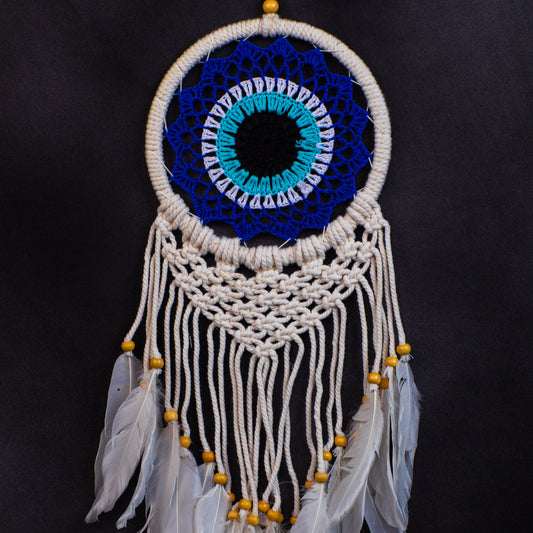 Bohemian Handmade Dreamcatcher Wall Hanging – Crochet & Feather Decor – Wholesale Macrame Dream Catcher for Gifts & Business