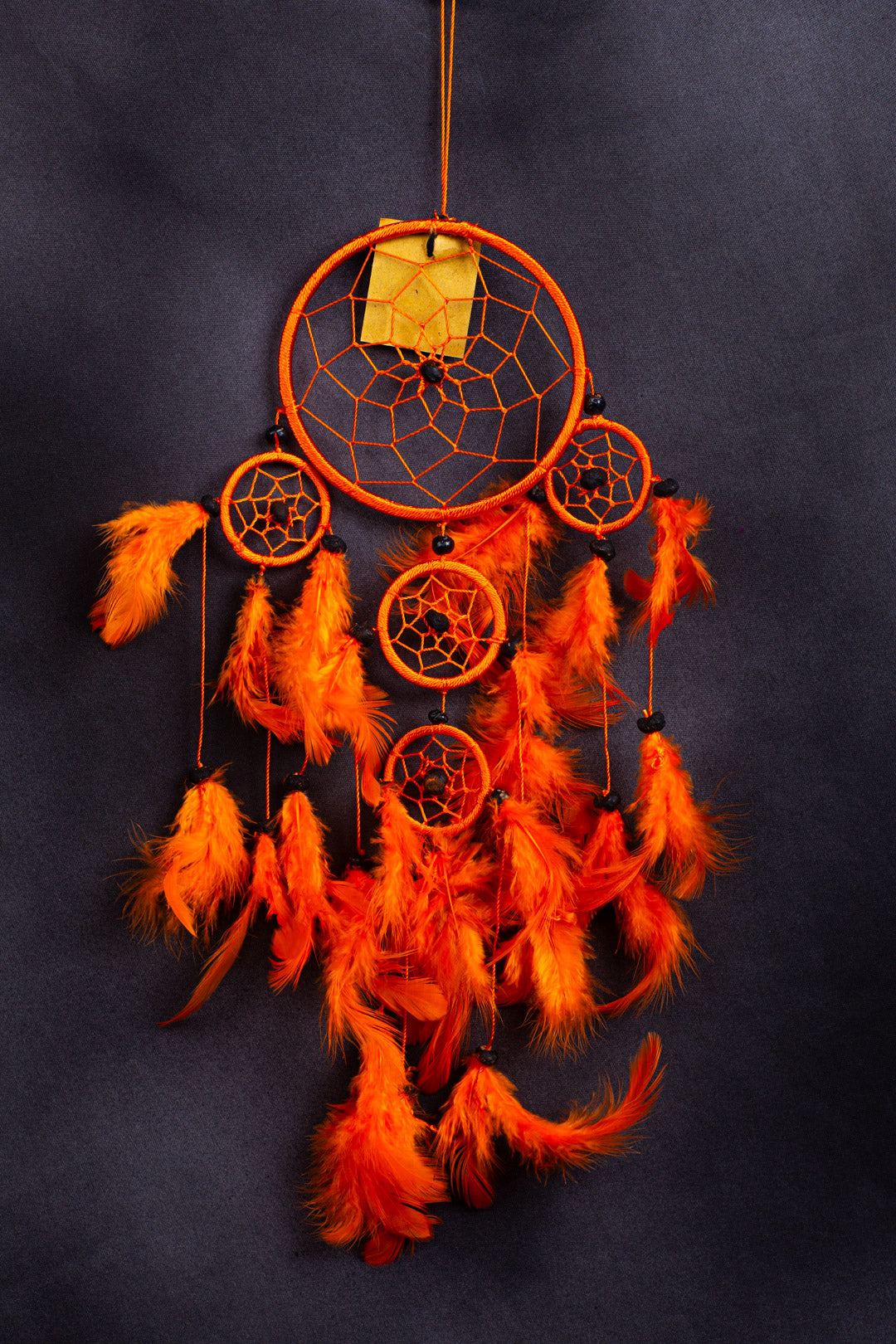 Handmade 12 cm Dreamcatcher – 40 cm Hanging Length | Wholesale & Custom Orders | Yellow, Blue, Magenta-Black, Orange